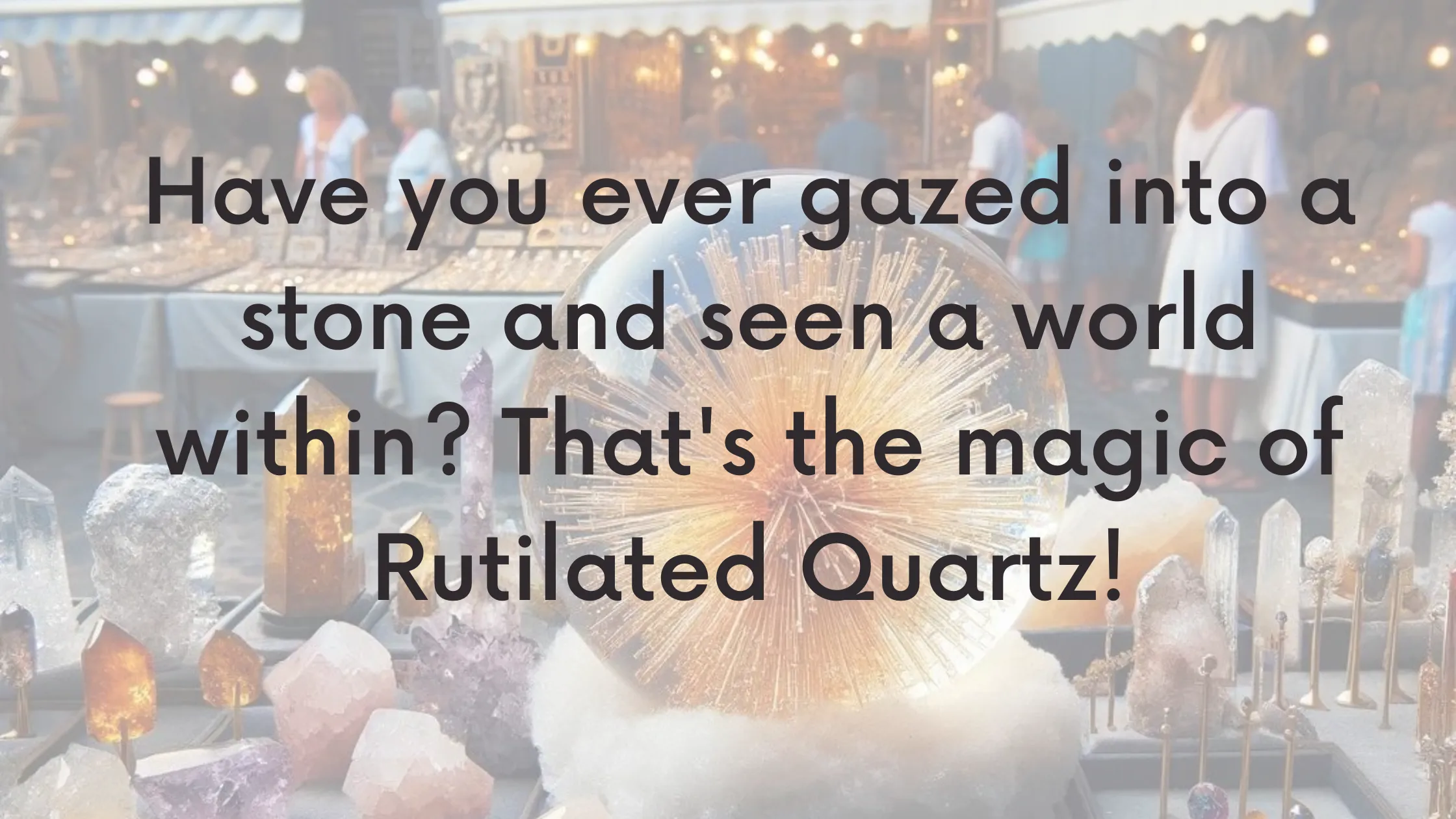 Have you ever gazed into a stone and seen a world within That's the magic of Rutilated Quartz!