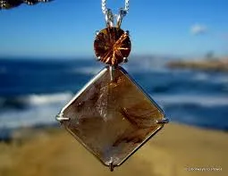 Rutilated Quartz with golden threads symbolizing energy and transformation 6